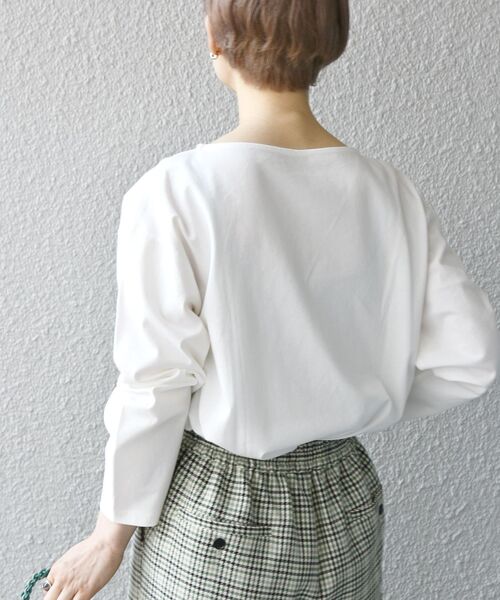 SHIPS any（シップス エニィ）の「SHIPS any: Calisson ロゴ ロングスリーブ TEE（Tシャツ/カットソー・レディース・ネイビー/グレー/ピンク/ライトグリーン・ONE SIZE）」の21枚目の写真