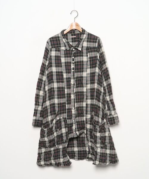 ブランド古着 チェック柄シャツワンピース シャツワンピース Kapital キャピタル のファッション通販 Zozoused