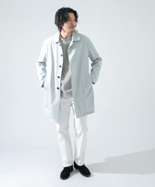 URBAN RESEARCH ROSSO MEN（アーバンリサーチロッソメン）の「『XLサイズ』『一部WEB限定カラー』『撥水/抗菌』タイプライタースプリングコート（ステンカラーコート・メンズ・ベージュ/グレー/グリーン系その他/ブラック/ネイビー/ブルー・X-LARGE/MEDIUM/SMALL/LARGE）」の10枚目の写真