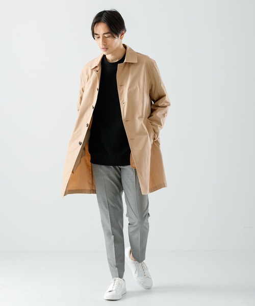 URBAN RESEARCH ROSSO MEN（アーバンリサーチロッソメン）の「『XLサイズ』『一部WEB限定カラー』『撥水/抗菌』タイプライタースプリングコート（ステンカラーコート・メンズ・ベージュ/グレー/グリーン系その他/ブラック/ネイビー/ブルー・X-LARGE/MEDIUM/SMALL/LARGE）」の15枚目の写真