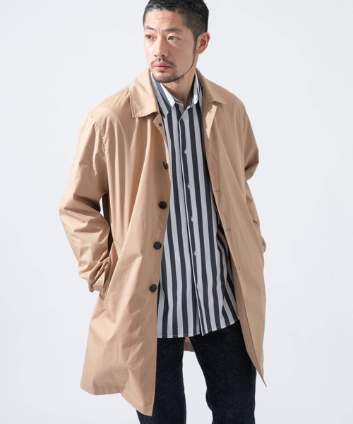 URBAN RESEARCH ROSSO MEN（アーバンリサーチロッソメン）の「『XLサイズ』『一部WEB限定カラー』『撥水/抗菌』タイプライタースプリングコート（ステンカラーコート・メンズ・ベージュ/グレー/グリーン系その他/ブラック/ネイビー/ブルー・X-LARGE/MEDIUM/SMALL/LARGE）」の16枚目の写真