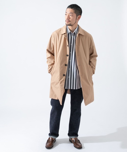 URBAN RESEARCH ROSSO MEN（アーバンリサーチロッソメン）の「『XLサイズ』『一部WEB限定カラー』『撥水/抗菌』タイプライタースプリングコート（ステンカラーコート・メンズ・ベージュ/グレー/グリーン系その他/ブラック/ネイビー/ブルー・X-LARGE/MEDIUM/SMALL/LARGE）」の17枚目の写真