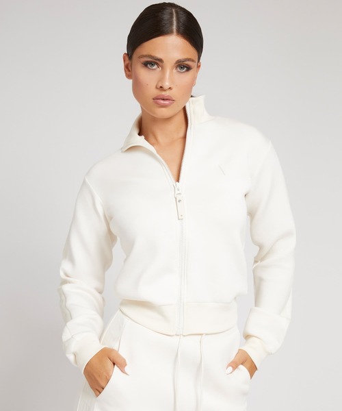 Guess（ゲス）の「Allie Scuba Zip Sweatshirt（ジャージ・レディース・ブラック/ベージュ/ホワイト・SMALL/MEDIUM/X-SMALL）」の2枚目の写真