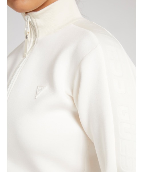 Guess（ゲス）の「Allie Scuba Zip Sweatshirt（ジャージ・レディース・ブラック/ベージュ/ホワイト・SMALL/MEDIUM/X-SMALL）」の6枚目の写真