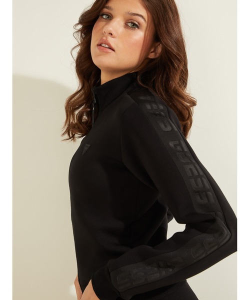 Guess（ゲス）の「Allie Scuba Zip Sweatshirt（ジャージ・レディース・ブラック/ベージュ/ホワイト・SMALL/MEDIUM/X-SMALL）」の9枚目の写真