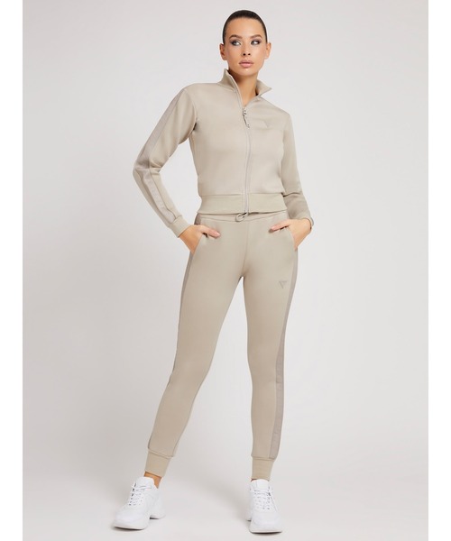 Guess（ゲス）の「Allie Scuba Zip Sweatshirt（ジャージ・レディース・ブラック/ベージュ/ホワイト・SMALL/MEDIUM/X-SMALL）」の4枚目の写真