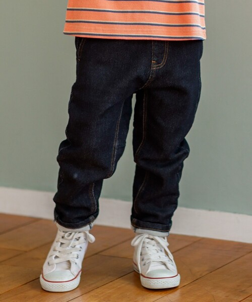 THE SHOP TK (ザ ショップ ティーケー )の「◆【100-140】【柔らか素材】ガーデナーパンツ(デニムパンツ・キッズ・ネイビー/ブルー・11/10/12/13/14)」の5枚目の写真
