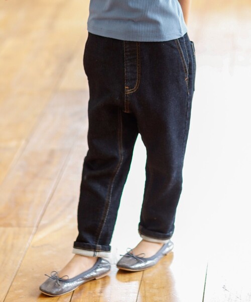 THE SHOP TK (ザ ショップ ティーケー )の「◆【100-140】【柔らか素材】ガーデナーパンツ(デニムパンツ・キッズ・ネイビー/ブルー・11/10/12/13/14)」の7枚目の写真