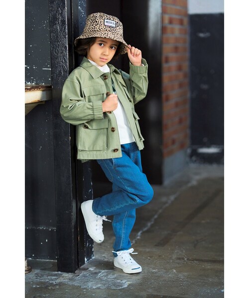 THE SHOP TK (ザ ショップ ティーケー )の「◆【100-140】【柔らか素材】ガーデナーパンツ(デニムパンツ・キッズ・ネイビー/ブルー・11/10/12/13/14)」の20枚目の写真