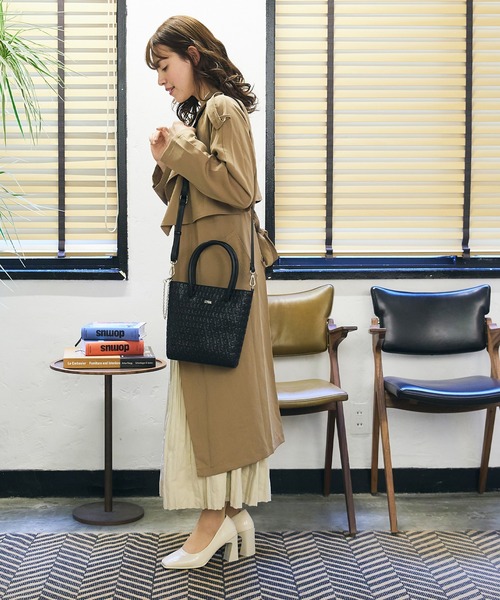 GYDA（ジェイダ）の「GYDA(ジェイダ) 2wayミニショルダーバッグ エンボス GY-B033 レディース バッグ　かばん ブランド（ショルダーバッグ・レディース・キャメル/アイボリー/ブラック・FREE）」の19枚目の写真