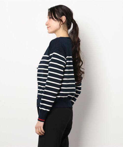 Te chichi（テチチ）の「Vネックカーディガン（カーディガン/ボレロ・レディース・ベージュ/ネイビー/ピンク/グリーン・ﾌﾘ-）」の6枚目の写真