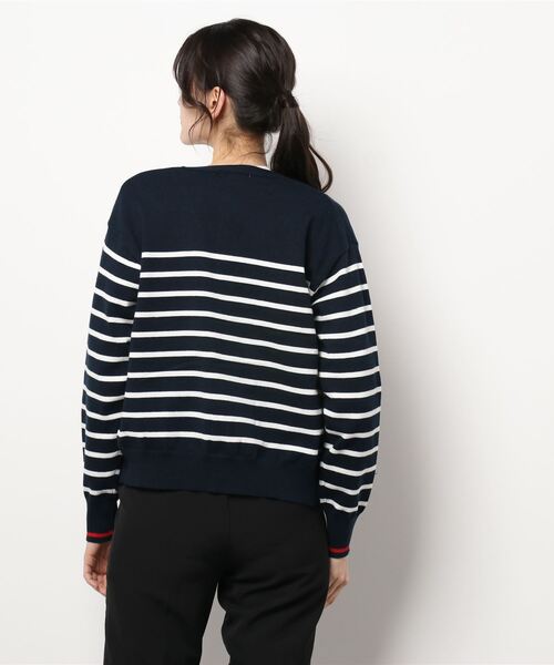 Te chichi（テチチ）の「Vネックカーディガン（カーディガン/ボレロ・レディース・ベージュ/ネイビー/ピンク/グリーン・ﾌﾘ-）」の5枚目の写真