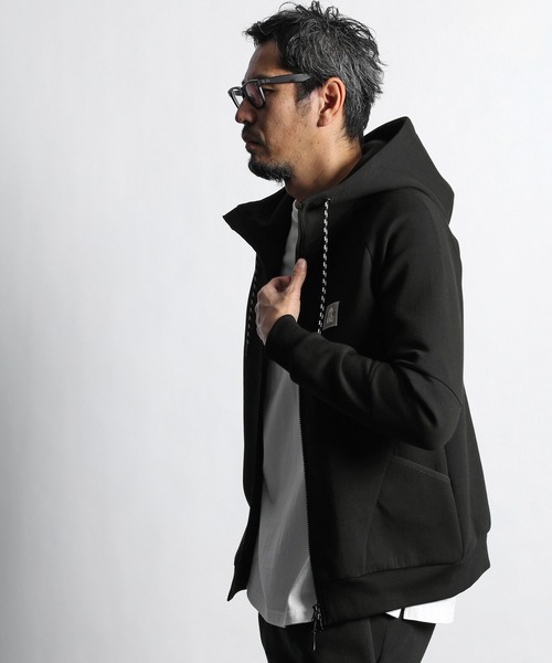 柔らか【 】Huron フルジップ フーディ Black Label The DUFFER of ST.GEORGE（ザダファーオブセントジョージ）の