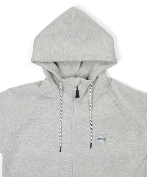 The DUFFER of ST.GEORGE（ザダファーオブセントジョージ）の「〔BLACK LABEL〕"SORONA" DK ZIP PARKA：セットアップ ダンボールニット フルジップパーカー（パーカー・メンズ・ブラック/グレー・SMALL/MEDIUM/LARGE/X-LARGE）」の13枚目の写真