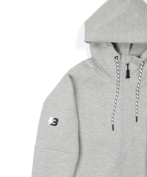 The DUFFER of ST.GEORGE（ザダファーオブセントジョージ）の「〔BLACK LABEL〕"SORONA" DK ZIP PARKA：セットアップ ダンボールニット フルジップパーカー（パーカー・メンズ・ブラック/グレー・SMALL/MEDIUM/LARGE/X-LARGE）」の15枚目の写真