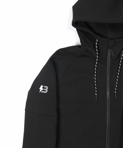 The DUFFER of ST.GEORGE（ザダファーオブセントジョージ）の「〔BLACK LABEL〕"SORONA" DK ZIP PARKA：セットアップ ダンボールニット フルジップパーカー（パーカー・メンズ・ブラック/グレー・SMALL/MEDIUM/LARGE/X-LARGE）」の18枚目の写真