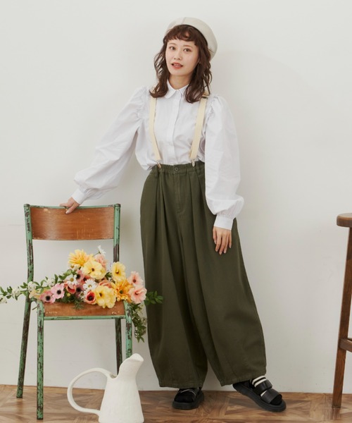 MERLOT（メルロー）の「ベーシックフリルシャツ（シャツ/ブラウス・レディース・ホワイト/ブラック・FREE）」の18枚目の写真