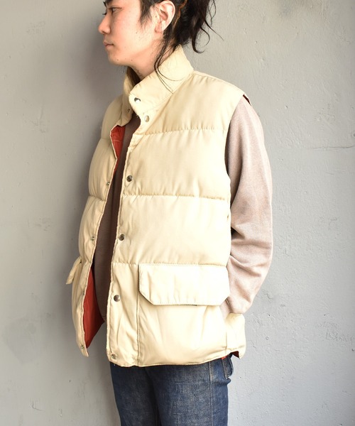 VINTAGE（ヴィンテージ）の「【ヴィンテージ古着】80's Trailwear / トレイルウェア ダウンベスト USA製（ダウンベスト・メンズ・ベージュ・LARGE）」の12枚目の写真