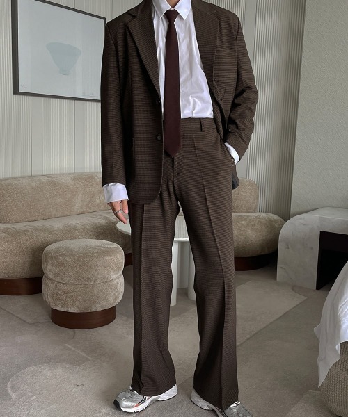 ASCLO（エジュクロ）の「ASCLO  Newtro Blazer（テーラードジャケット・メンズ・ブラック/ベージュ/チェック・MEDIUM/LARGE）」の20枚目の写真