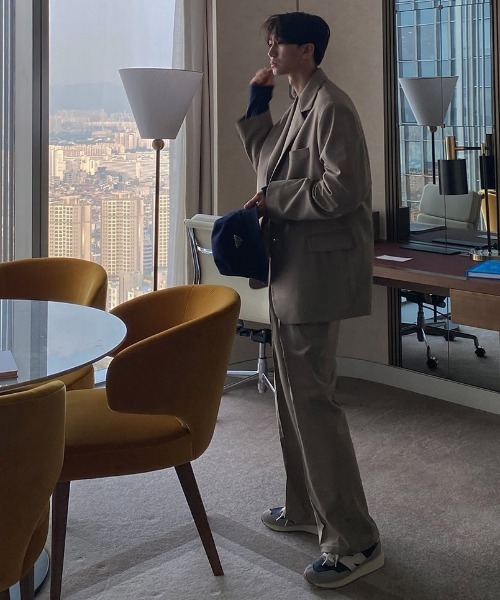 ASCLO（エジュクロ）の「ASCLO  Newtro Blazer（テーラードジャケット・メンズ・ブラック/ベージュ/チェック・MEDIUM/LARGE）」の21枚目の写真