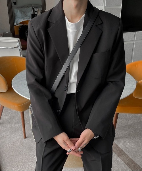 ASCLO（エジュクロ）の「ASCLO  Newtro Blazer（テーラードジャケット・メンズ・ブラック/ベージュ/チェック・MEDIUM/LARGE）」の17枚目の写真