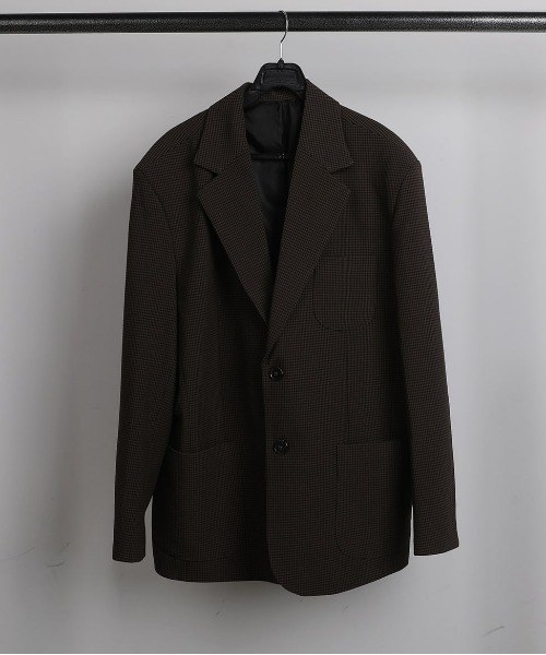 ASCLO（エジュクロ）の「ASCLO  Newtro Blazer（テーラードジャケット・メンズ・ブラック/ベージュ/チェック・MEDIUM/LARGE）」の13枚目の写真