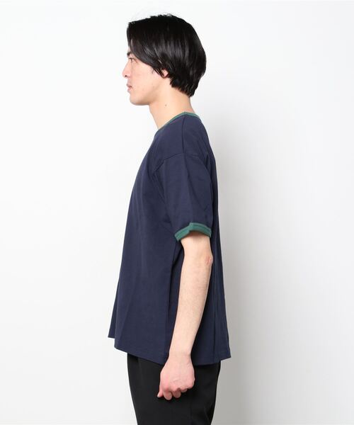 penguin BY MUNSINGWEAR(ペンギン バイ マンシングウェア)の「ペンギン バイ マンシングウェア リンガーTシャツ メンズ ユニセックス ウェア スポーツウェア ゴルフ(Tシャツ/カットソー・メンズ・ホワイト/ネイビー/グリーン・S/M/L/XL)」の9枚目の写真