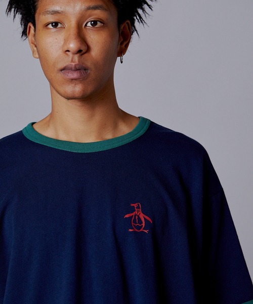 penguin BY MUNSINGWEAR(ペンギン バイ マンシングウェア)の「ペンギン バイ マンシングウェア リンガーTシャツ メンズ ユニセックス ウェア スポーツウェア ゴルフ(Tシャツ/カットソー・メンズ・ホワイト/ネイビー/グリーン・S/M/L/XL)」の7枚目の写真