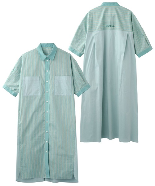 Amelia | Striped Patchwork Shirt main image 1