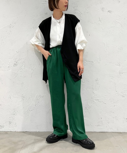 apres jour mignon（アプレジュールミニョン）の「スリットノーカラージレ【ZOZOTOWN限定アイテム】（ベスト・レディース・ベージュ/ブラック/ダークブラウン・X-LARGE/フリー）」の9枚目の写真