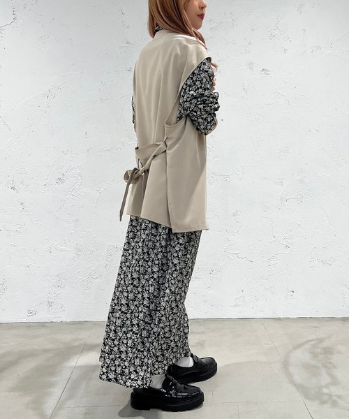 apres jour mignon（アプレジュールミニョン）の「スリットノーカラージレ【ZOZOTOWN限定アイテム】（ベスト・レディース・ベージュ/ブラック/ダークブラウン・X-LARGE/フリー）」の22枚目の写真