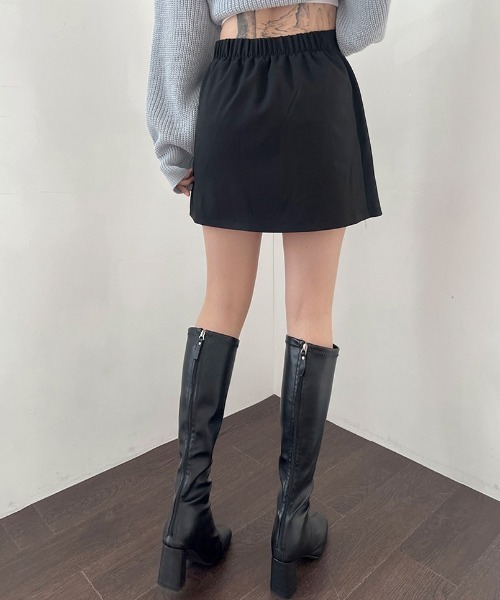BEIDELLI（ベイデリー）の「[BELLIDE MADE] ウエストゴムアンバランステニススカート（スカート・レディース・チャコールグレー/ブラック/ベージュ・FREE）」の10枚目の写真