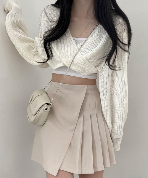 BEIDELLI（ベイデリー）の「[BELLIDE MADE] ウエストゴムアンバランステニススカート（スカート・レディース・チャコールグレー/ブラック/ベージュ・FREE）」の17枚目の写真