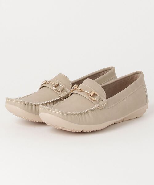 atmos pink（アトモスピンク）の「スクエアトゥ　ビットモカシン　ローファー husky（ローファー・レディース・ホワイト/ブラック/ベージュ/ネイビー・LL/M/L/S）」の3枚目の写真