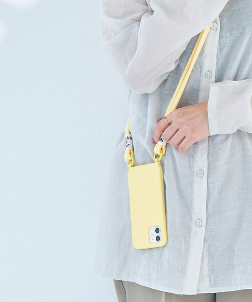 macaroni edge（マカロニエッジ）の「〈macaroni edge/マカロニエッジ〉トリプルロープのシリコンiPhoneケース  (iphone12/12pro/12mini/13/13pro/11/SE/14)（スマホケース/カバー・レディース・ブラック/ピンク/グレイッシュベージュ/ライトパープル/ブラウン/オフホワイト/ライトグレー/グリーン/ライトブルー/フューシャピンク/ライトイエロー/ミント・iPhone 12/12 Pro/iPhone 13 Pro/iPhone 13/iPhone 7/8/SE(第2/第3世代)/iPhone 11/iPhone 12 mini/iPhone 14）」の10枚目の写真