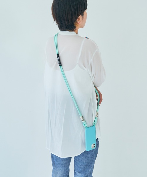 macaroni edge（マカロニエッジ）の「〈macaroni edge/マカロニエッジ〉トリプルロープのシリコンiPhoneケース  (iphone12/12pro/12mini/13/13pro/11/SE/14)（スマホケース/カバー・レディース・ブラック/ピンク/グレイッシュベージュ/ライトパープル/ブラウン/オフホワイト/ライトグレー/グリーン/ライトブルー/フューシャピンク/ライトイエロー/ミント・iPhone 12/12 Pro/iPhone 13 Pro/iPhone 13/iPhone 7/8/SE(第2/第3世代)/iPhone 11/iPhone 12 mini/iPhone 14）」の8枚目の写真