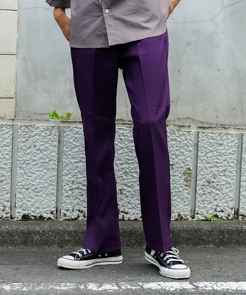Wrangler(ラングラー)の「【Wrangler/ラングラー】ランチャードレスパンツ センタープレス スラックス フレアパンツ WI1141(スラックス・メンズ・ブラック/ダークグリーン/ダークブラウン/ベージュ/ネイビー/グレー/レッド/オフホワイト/ピンク/ダークパープル・SMALL/MEDIUM/LARGE/X-LARGE)」の8枚目の写真