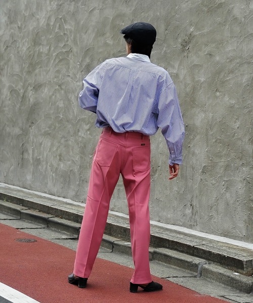 【セール】【Wrangler/ラングラー】ランチャードレスパンツ センタープレス スラックス フレアパンツ WI1141（スラックス）｜Wrangler（ラングラー）