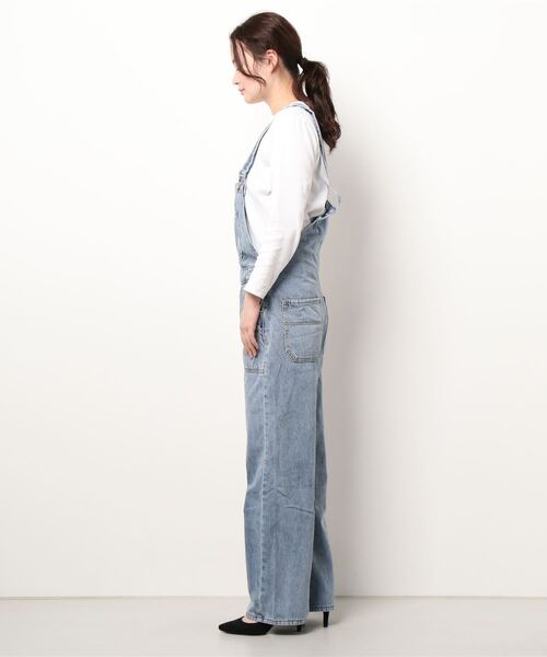 SpRay（スプレイ）の「デニムサロペット（サロペット/オーバーオール・レディース・ブルー・MEDIUM/LARGE）」の4枚目の写真