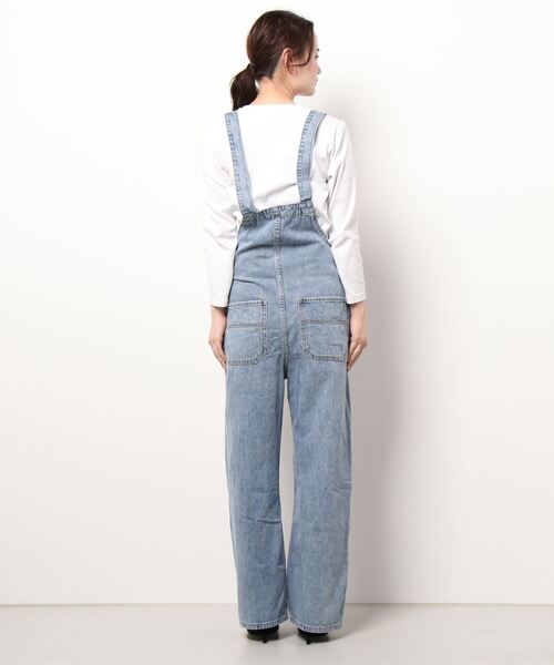 SpRay（スプレイ）の「デニムサロペット（サロペット/オーバーオール・レディース・ブルー・MEDIUM/LARGE）」の2枚目の写真