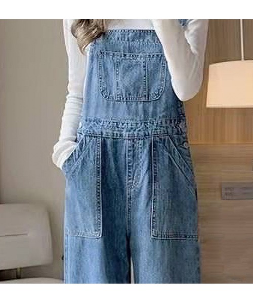 SpRay（スプレイ）の「デニムサロペット（サロペット/オーバーオール・レディース・ブルー・MEDIUM/LARGE）」の8枚目の写真