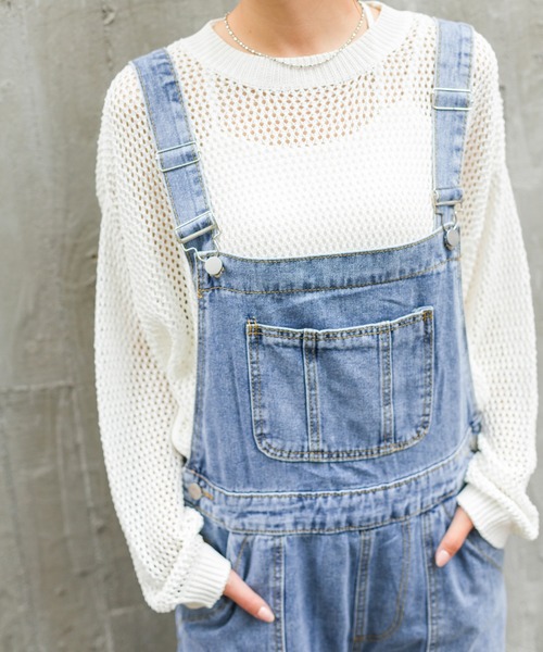 SpRay（スプレイ）の「デニムサロペット（サロペット/オーバーオール・レディース・ブルー・MEDIUM/LARGE）」の12枚目の写真