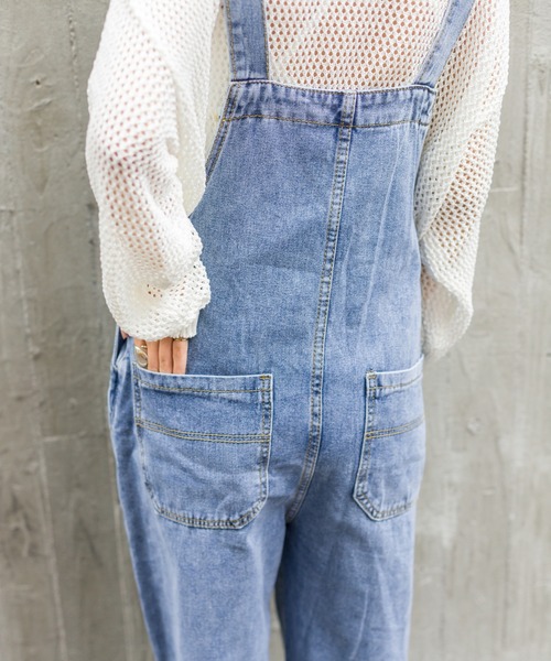 SpRay（スプレイ）の「デニムサロペット（サロペット/オーバーオール・レディース・ブルー・MEDIUM/LARGE）」の14枚目の写真