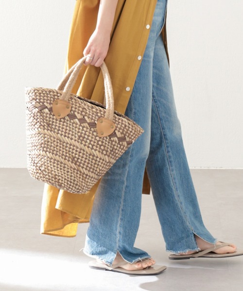 CIAOPANIC TYPY(チャオパニックティピー)の「▽編みカゴバッグ(かごバッグ・レディース・ブラック/ブラウン/オレンジ・ONE SIZE)」の1枚目の写真