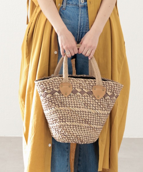 CIAOPANIC TYPY(チャオパニックティピー)の「▽編みカゴバッグ(かごバッグ・レディース・ブラック/ブラウン/オレンジ・ONE SIZE)」の13枚目の写真