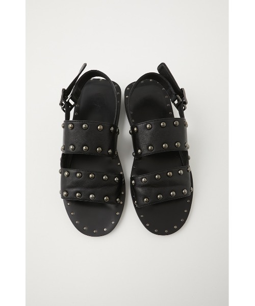 MOUSSY（マウジー）の「STUDS BELT サンダル（サンダル・レディース・ブラック/ホワイト・LARGE/SMALL/MEDIUM）」の14枚目の写真
