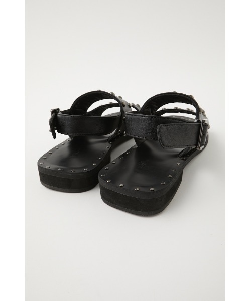 MOUSSY（マウジー）の「STUDS BELT サンダル（サンダル・レディース・ブラック/ホワイト・LARGE/SMALL/MEDIUM）」の16枚目の写真