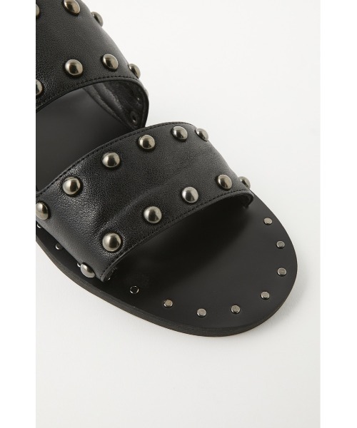 MOUSSY（マウジー）の「STUDS BELT サンダル（サンダル・レディース・ブラック/ホワイト・LARGE/SMALL/MEDIUM）」の7枚目の写真