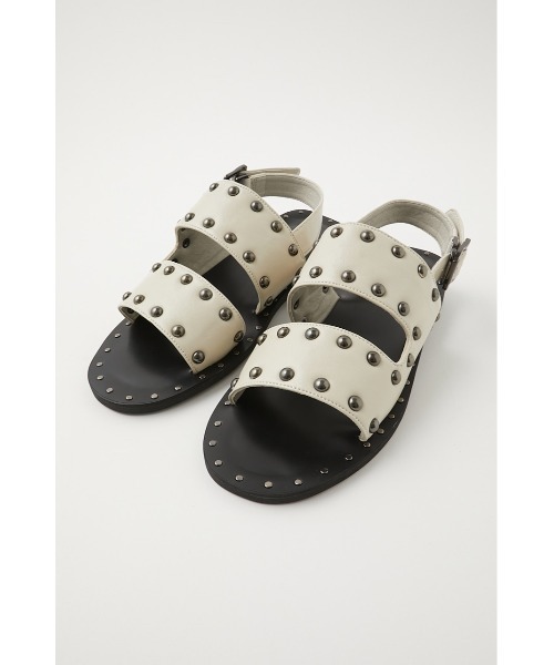 MOUSSY（マウジー）の「STUDS BELT サンダル（サンダル・レディース・ブラック/ホワイト・LARGE/SMALL/MEDIUM）」の13枚目の写真