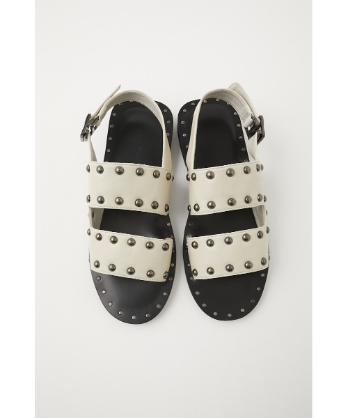 MOUSSY（マウジー）の「STUDS BELT サンダル（サンダル・レディース・ブラック/ホワイト・LARGE/SMALL/MEDIUM）」の15枚目の写真